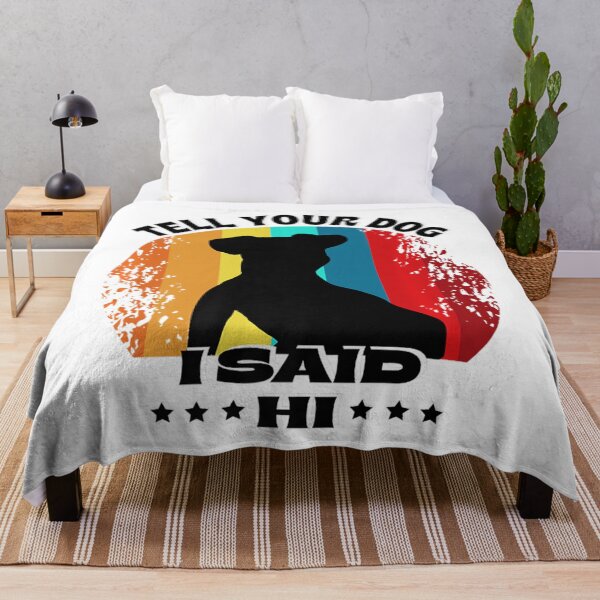 Item preview, Funny Dog Design - Tell Your Dog I Said Hi Retro Dog Lover Premium  designed and sold by julipham88.