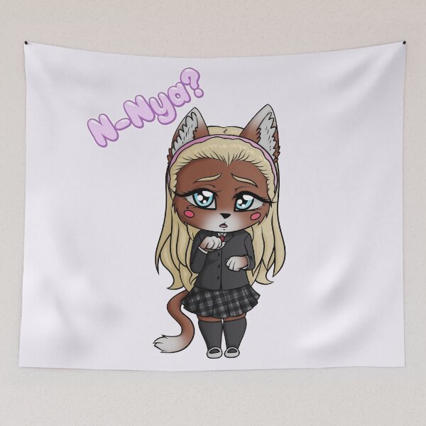 Item preview, N-Nya? Cute Kawaii Furry Cat Girl by Cute Furry Art designed and sold by CuteFurryArt.