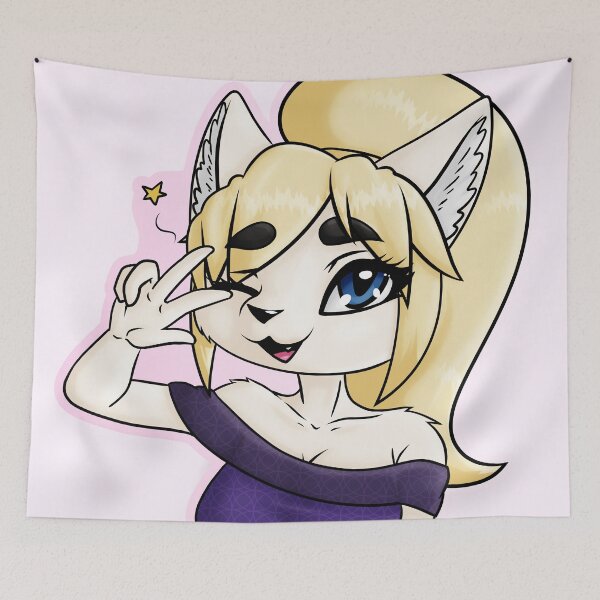 Item preview, Wink! Cute Furry Cat Girl by Cute Furry Art designed and sold by CuteFurryArt.