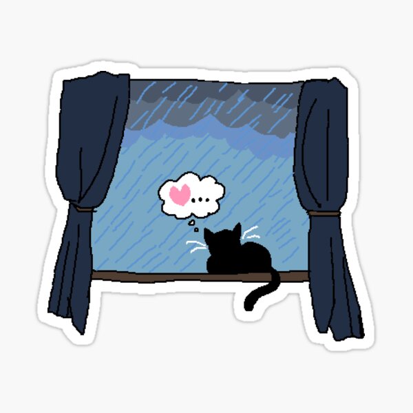 [Ddoja] Baby Chou Transparent Stickers - Rainy Day