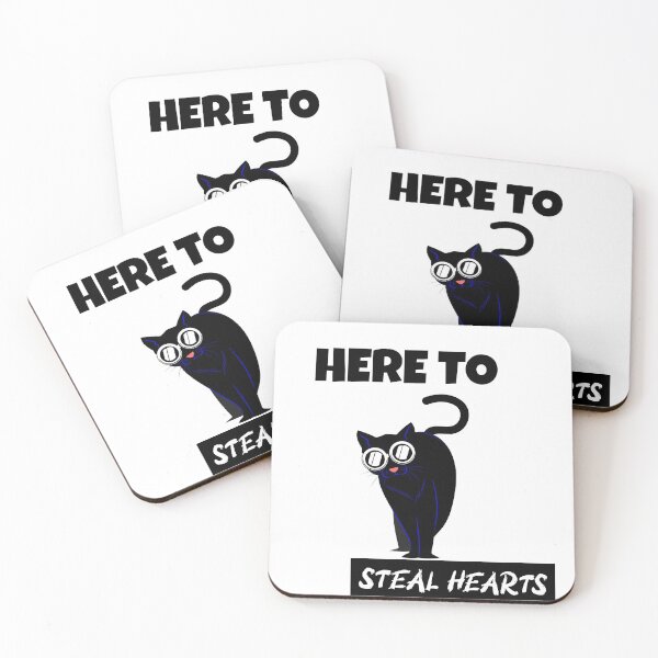 Item preview, Cool Cat está aquí para robar corazones designed and sold by max-art-lvl.