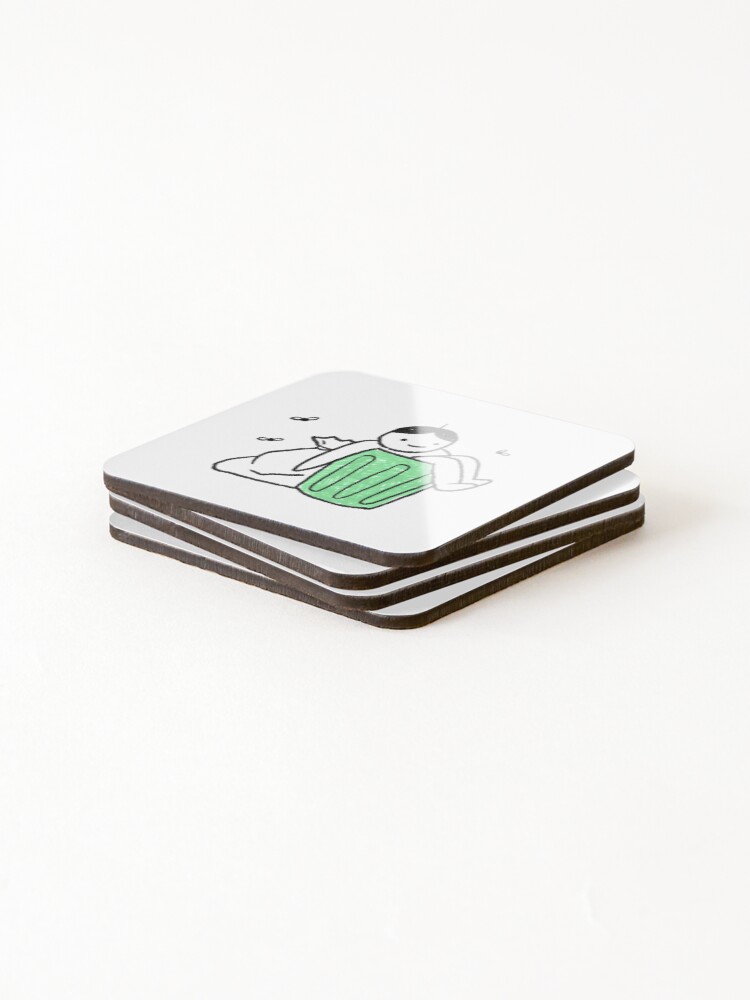 Thumbnail 4 of 5, Coasters (Set of 4), "I'm Trash" designed and sold by RedsStickerShop.
