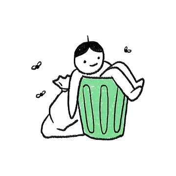 Artwork thumbnail, "I'm Trash" by RedsStickerShop