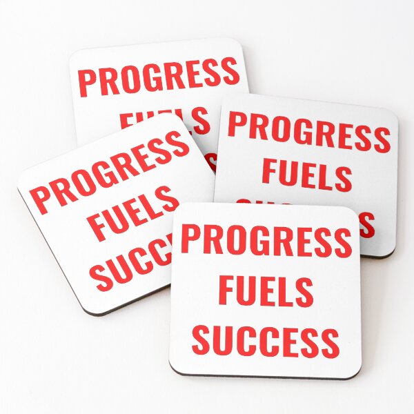 Item preview, Progress Fuels Success Red designed and sold by PLANTONE.
