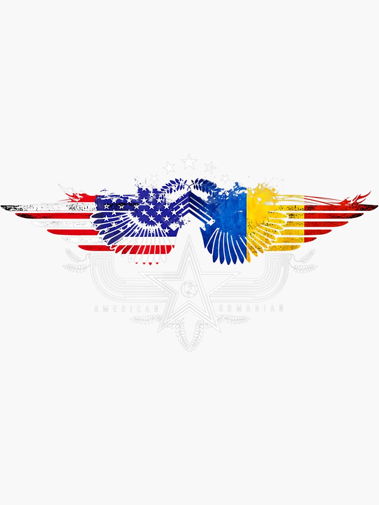 Romanian American Flag T Shirt. Romania National Flag Shirt iPhone Case