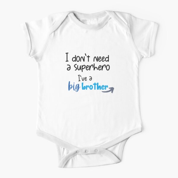 Big brother Superhero Short Sleeve Baby One-Piece