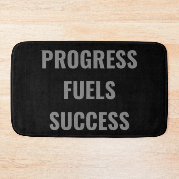 Aperçu de l'œuvre Progress Fuels Success Gris / noir créée et vendue par PLANTONE.