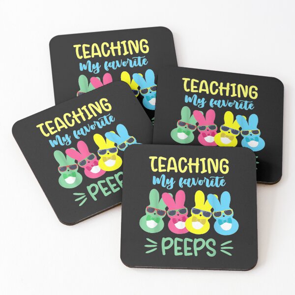 Artikelvorschau, Teaching My Favorite Peeps Funny Bunny Easter Day Teacher T-Shirt entworfen und verkauft von Lukifo-Paladin.