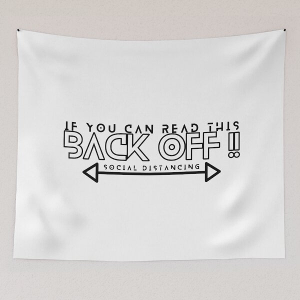 Item preview, BACK OFF !! - White/Black designed and sold by Soybean-Turu.