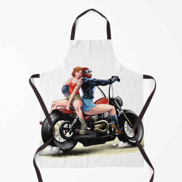 Item preview, biker girls illustration designed and sold by jeartem.