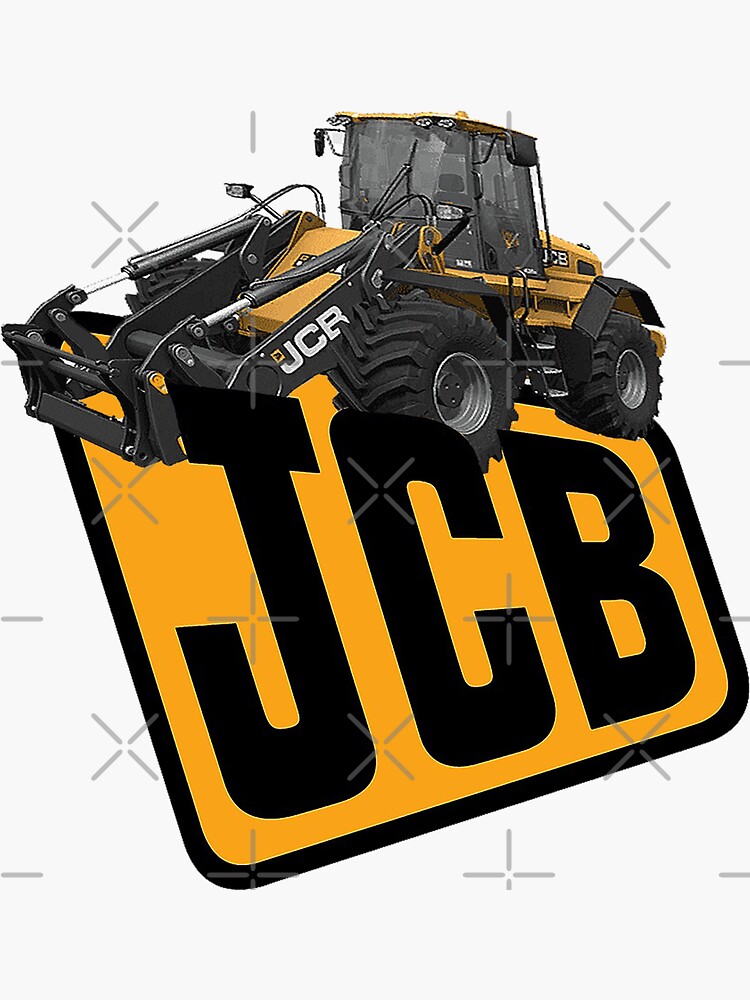 "Jcb Tractor Popular" Sticker for Sale by diasojuel Redbubble