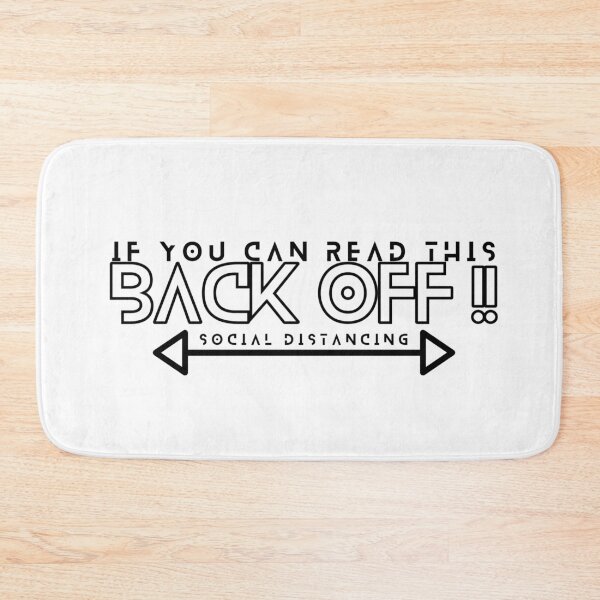 Item preview, BACK OFF !! - White/Black designed and sold by Soybean-Turu.