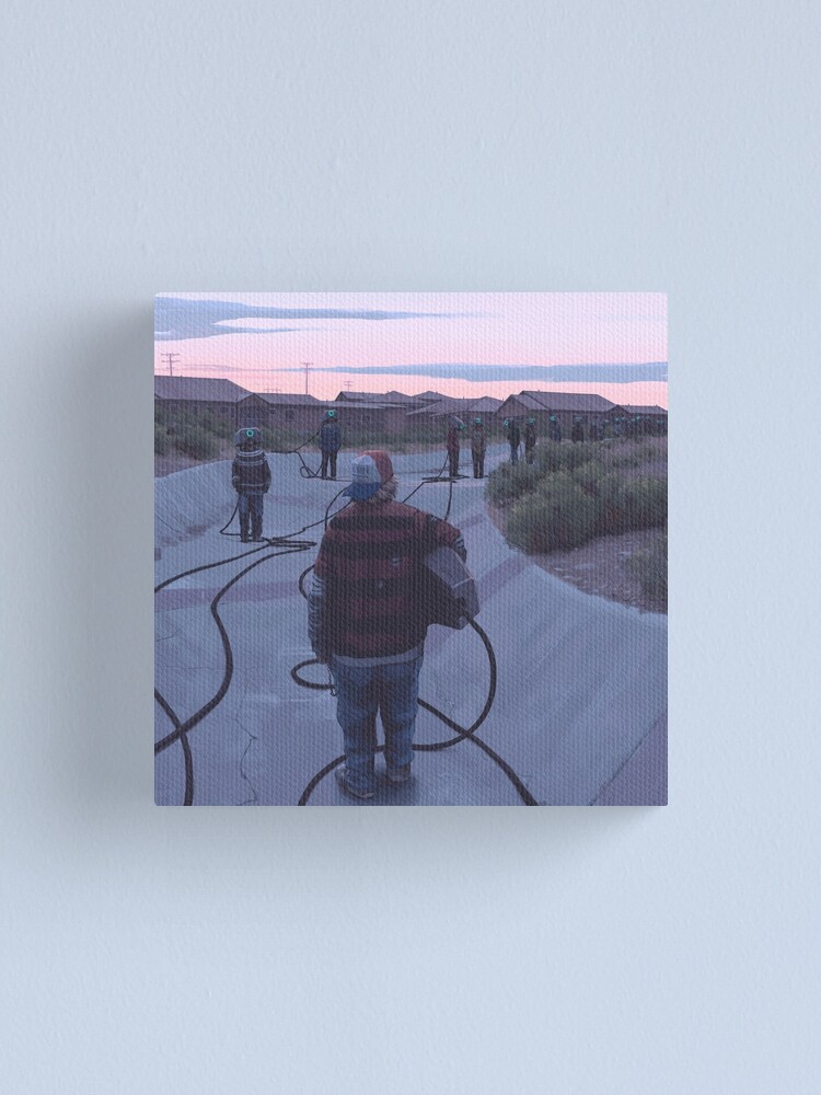 Thumbnail 1 of 3, Canvas Print, The Gathering designed and sold by simonstalenhag.