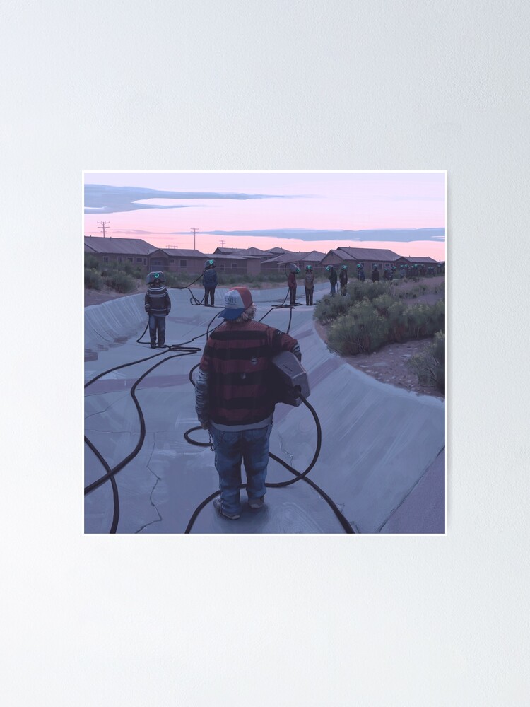 Thumbnail 1 of 3, Poster, The Gathering designed and sold by simonstalenhag.