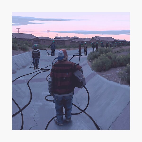 Aperçu de l'œuvre Le rassemblement créée et vendue par Simon Stålenhag.