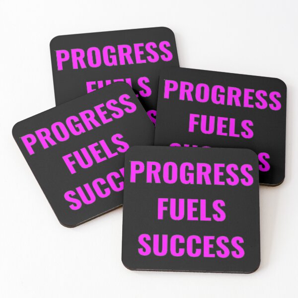 Item preview, Progress Fuels Success Pink/Black designed and sold by PLANTONE.