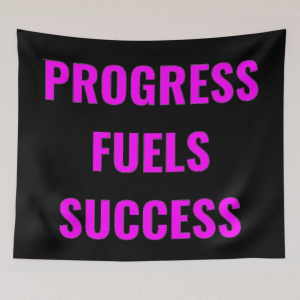 Item preview, Progress Fuels Success Pink/Black designed and sold by PLANTONE.