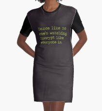 Dancing and encrypting Graphic T-Shirt Dress