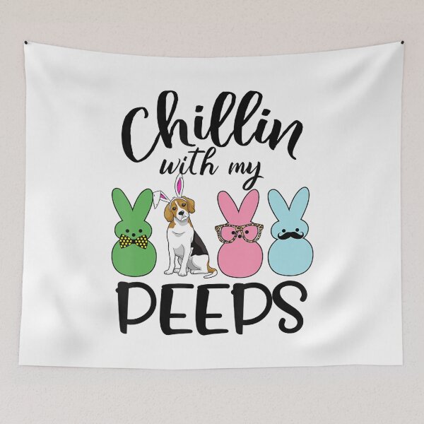 Item preview, Chillin' With My Peeps Shirt - Funny Bunny Beagle Dog Easter designed and sold by Jocelynn22.