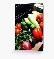 Vegetables Greeting Card