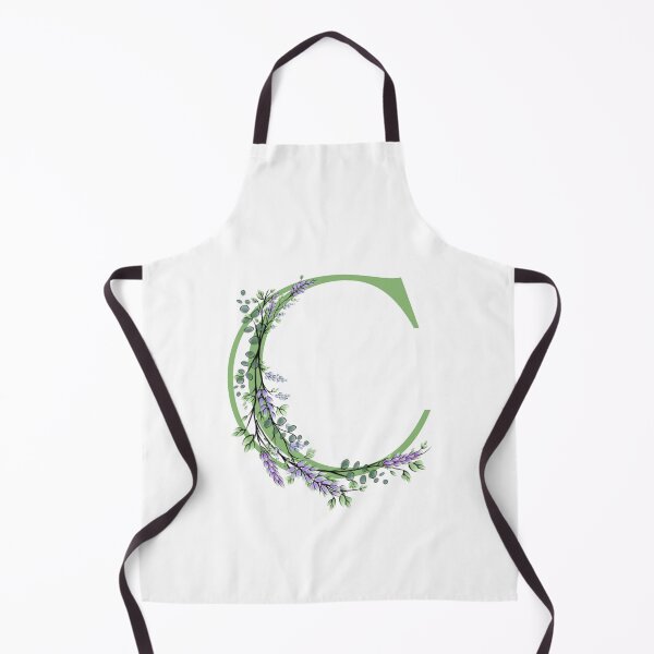 Item preview, The letter “C” | romantic Eucalyptus and Lavender floral illustration | floral Monograms designed and sold by hollycooper.
