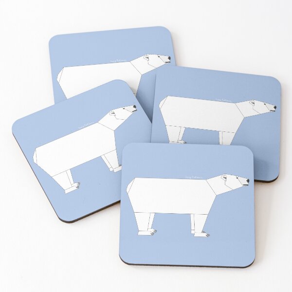 Item preview, Geometric Polar Bear without background designed and sold by Caseymakesart.