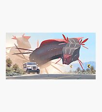 Car And Worms, near Amargosa Photographic Print