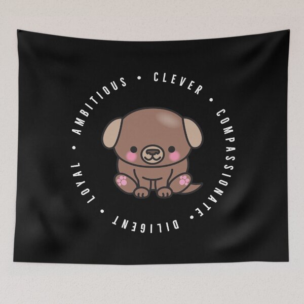 Item preview, cute chinese zodiac | year of the dog | personality traits | ambitious, clever, compassionate, diligent, loyal designed and sold by cocoCabot.