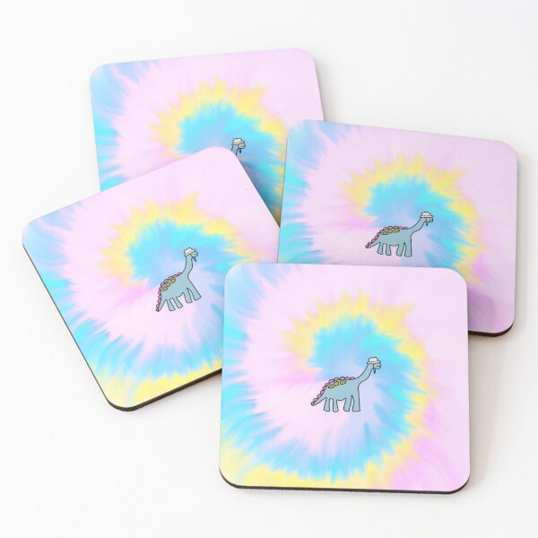 Item preview, Pastel Tie Dye Dinosaur in a Bucket Hat designed and sold by Art by Amanda.