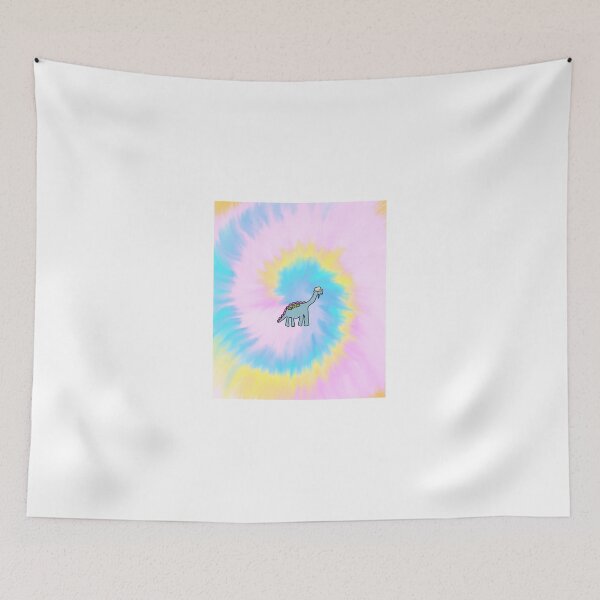 Item preview, Pastel Tie Dye Dinosaur in a Bucket Hat designed and sold by Art by Amanda.