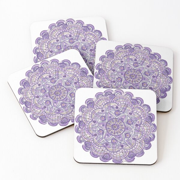 Item preview, Purple Scalloped Mandala Flower designed and sold by LABrizendine.