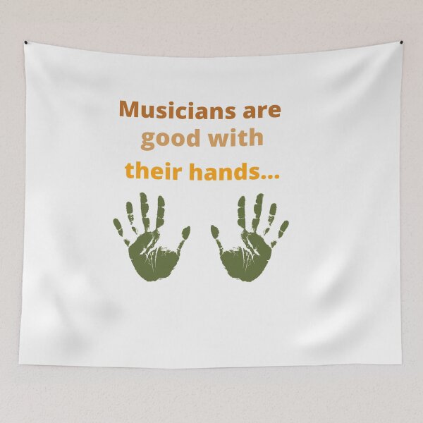 Item preview, Musicians are good with their hands - Vintage designed and sold by TIPJ.