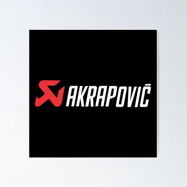 Akrapovic Vertical Logo Sticker Black | Motardinn