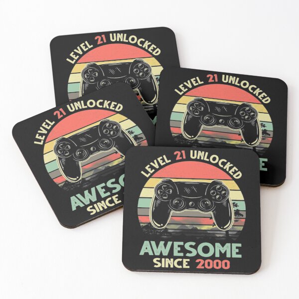 Item preview, Level 21 T-ShirtLevel 21 Unlocked Awesome Since 2000 Video Game 21st Birthday Gift designed and sold by GianceKeng.
