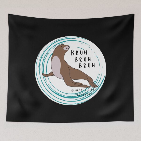 Item preview, Sea Lion Newport Historic Bayfront Oregon Coast Bruh Pacific Northwest designed and sold by DansDankDesigns.