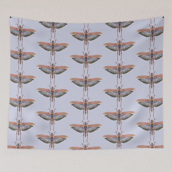 Item preview, Blue-winged Grasshoppper designed and sold by beetlelady.