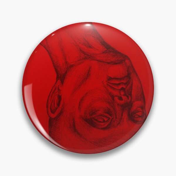 Item preview, Distressed Chain Head Drawing RED designed and sold by packtcrushd.