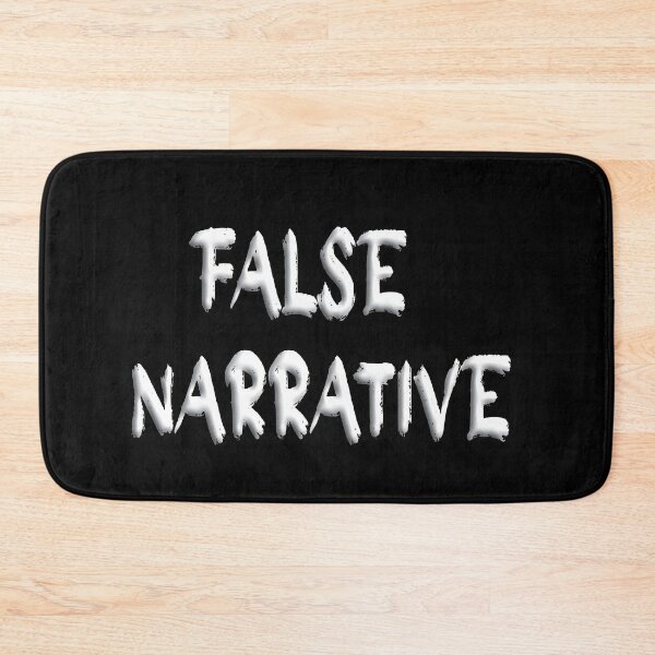 Item preview, False Narrative. Block White. Sarcastic Humor designed and sold by luvmhykdesigns.
