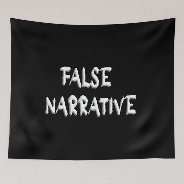 Item preview, False Narrative. Block White. Sarcastic Humor designed and sold by luvmhykdesigns.