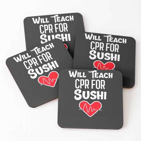 Item preview, Will Teach CPR For Sushi CPR Instructor Gift designed and sold by EricJP.