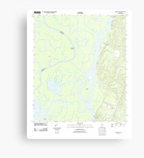 USGS TOPO Map Alabama AL Hurricane 20110923 TM Metal Print