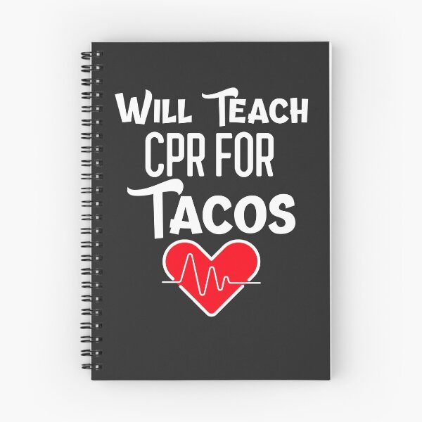 Item preview, Will Teach CPR For Tacos CPR Instructor Gift designed and sold by EricJP.
