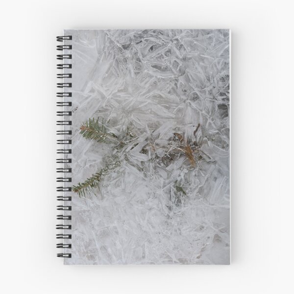 Item preview, Winter Ice Patterns On Surface of a Puddle with Embedded Fir Needles designed and sold by Steven Holt.