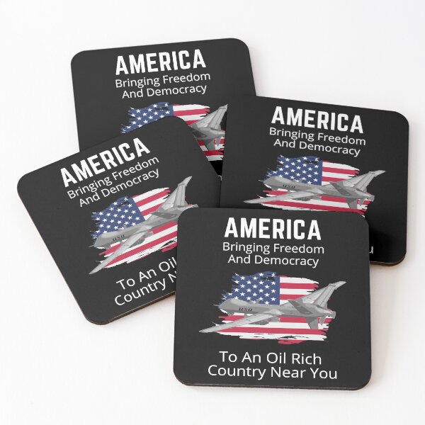 Item preview, America, bringing freedom and democracy to an oil rich country near you. designed and sold by NinjaPug.