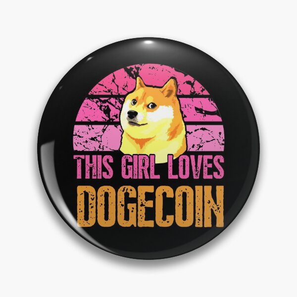 Item preview, This Girl Loves Dogecoin designed and sold by ReichBourne.
