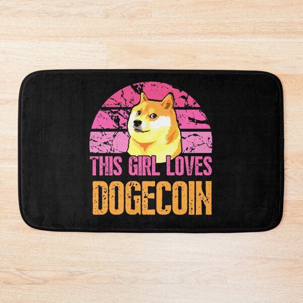Item preview, This Girl Loves Dogecoin designed and sold by ReichBourne.
