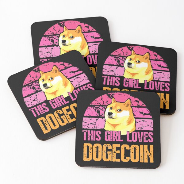 Item preview, This Girl Loves Dogecoin designed and sold by ReichBourne.