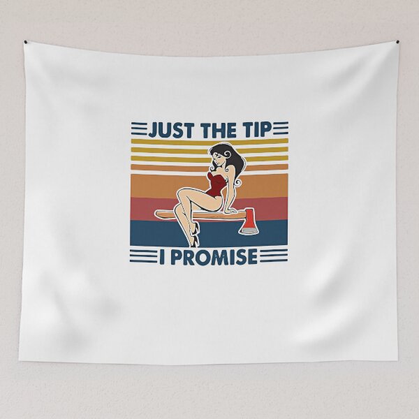 Item preview, Firefighter Axe Throwing Just The Tip I Promise Vintage Retro designed and sold by MarcoABerggren.