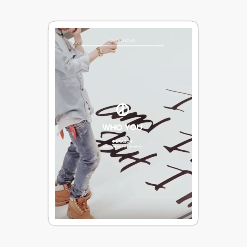 G Dragon Who You Poster By Youngbaaes Redbubble