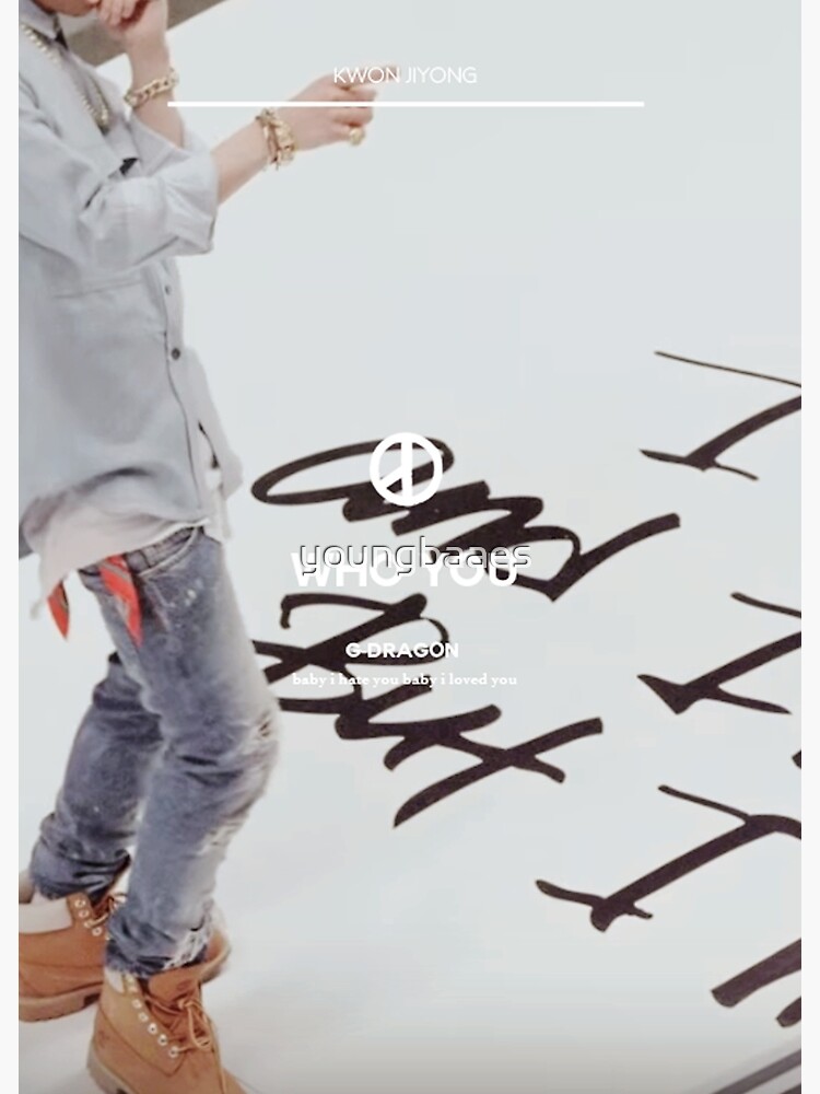 G Dragon Who You Postcard By Youngbaaes Redbubble